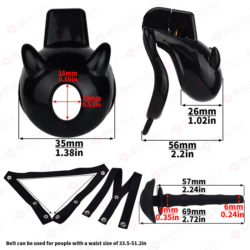 Little Devil Locked Up In Chastity - Image 11