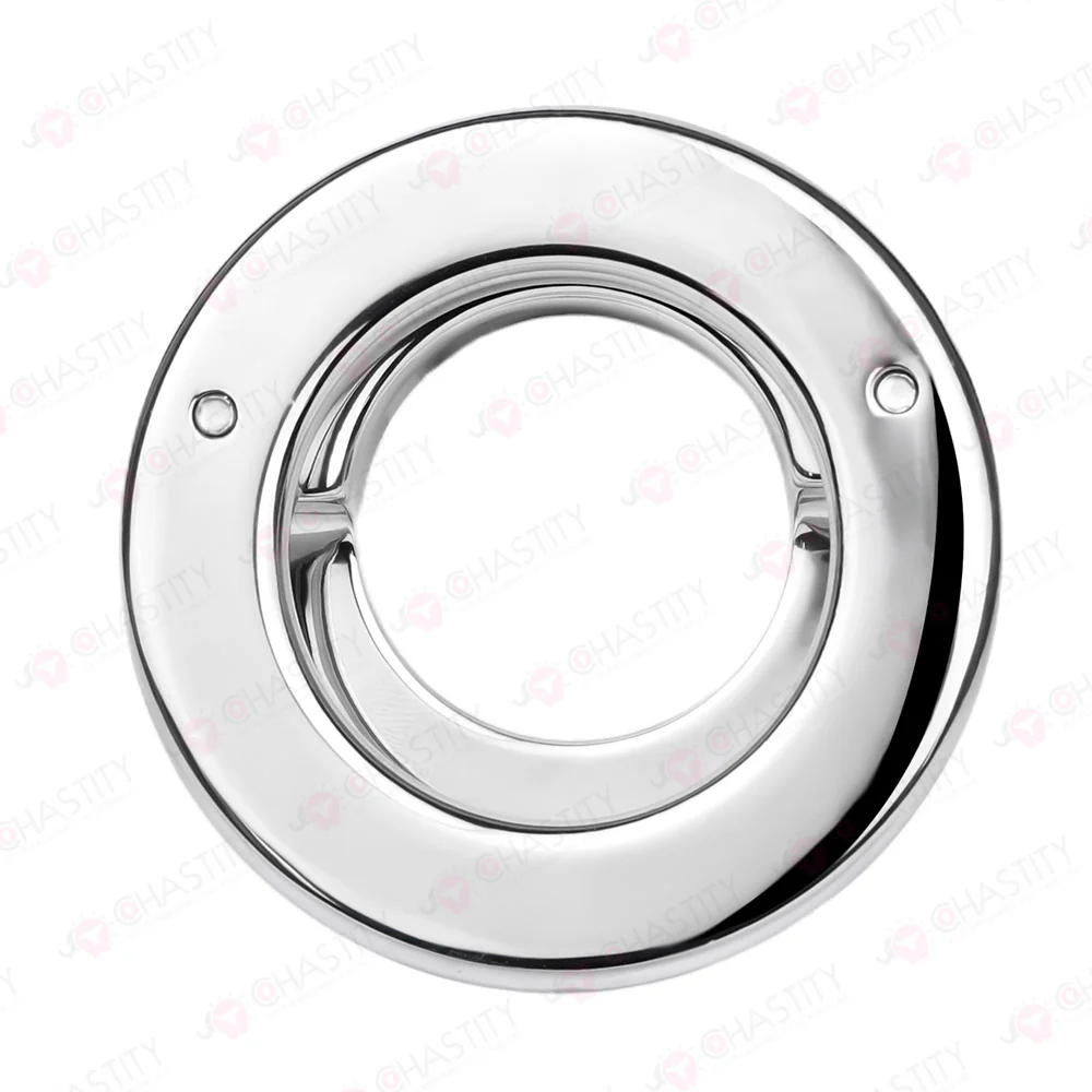 Lockable Stainless Steel Cock Ring - Image 4