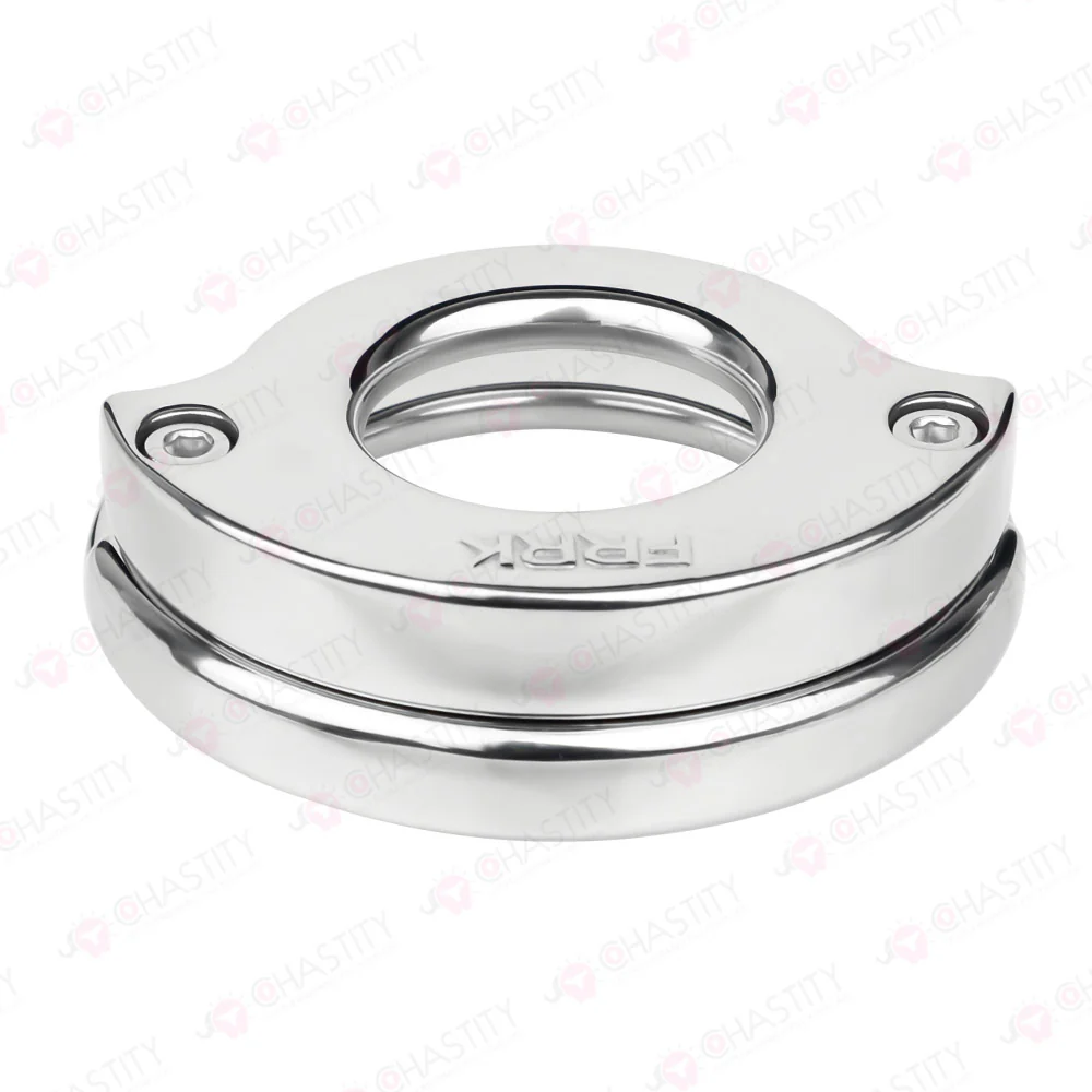 Lockable Stainless Steel Cock Ring - Image 7