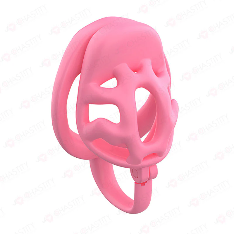 Locking Chastity Device With Scrotal Support - Image 2