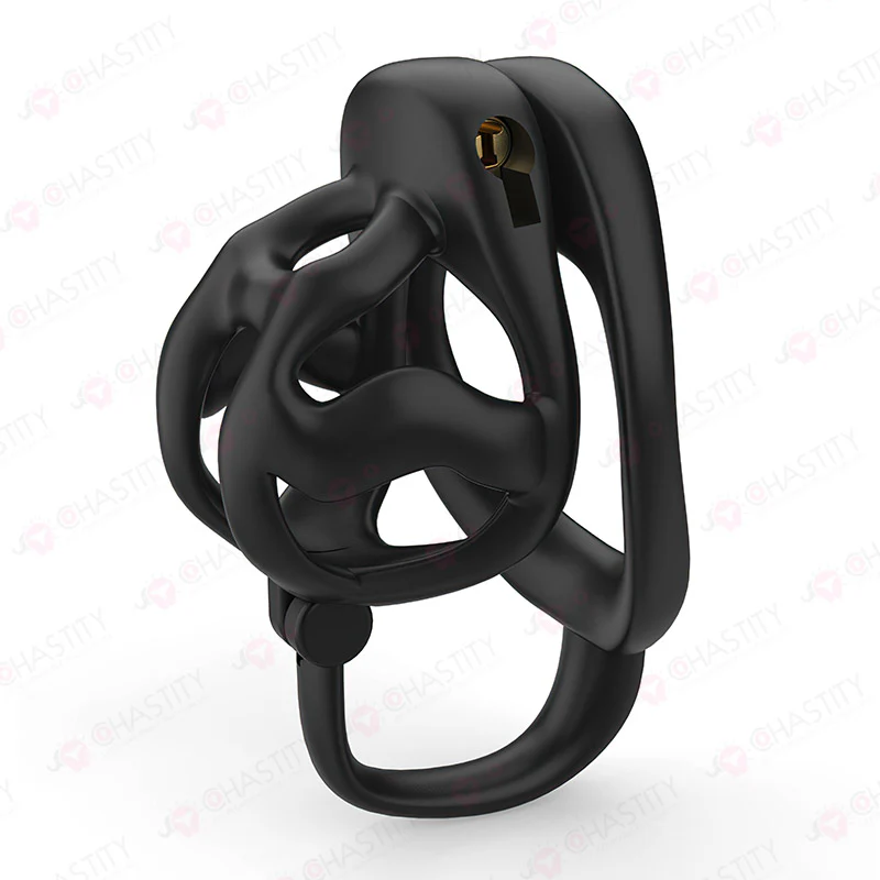 Locking Chastity Device With Scrotal Support - Image 4