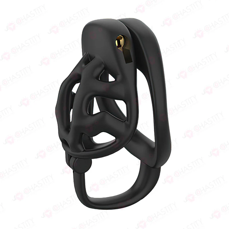 Locking Chastity Device With Scrotal Support - Image 5