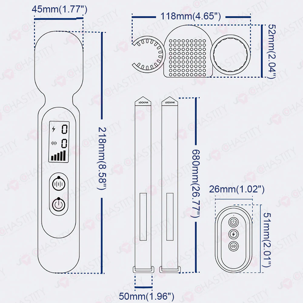 LOCKINK Remote Control Electric Shock Vibrator - Image 3