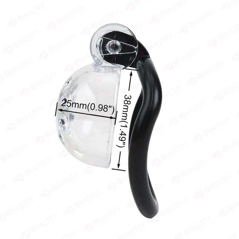 Male Chastity Denial With Clear Cage - Image 3