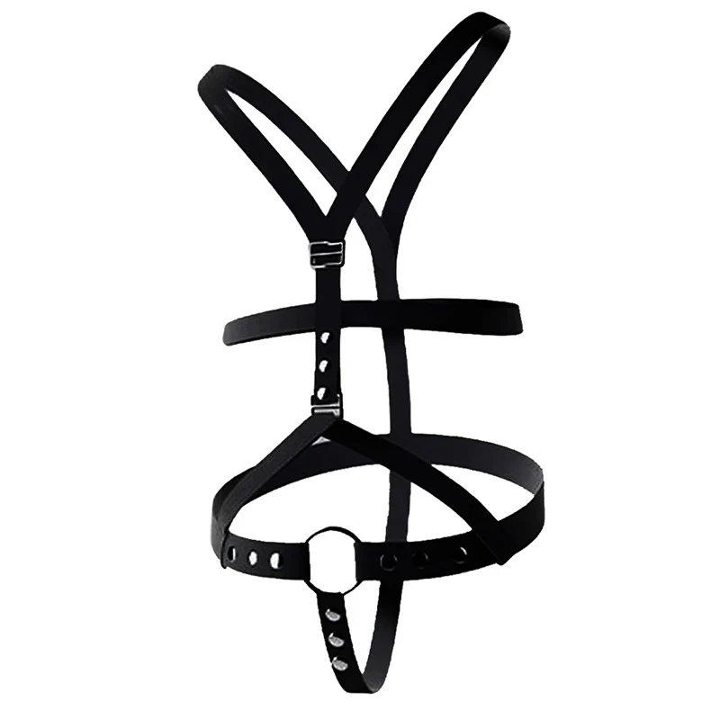 Elastic Full-Support Male Chastity Harness (Shoulder Straps)