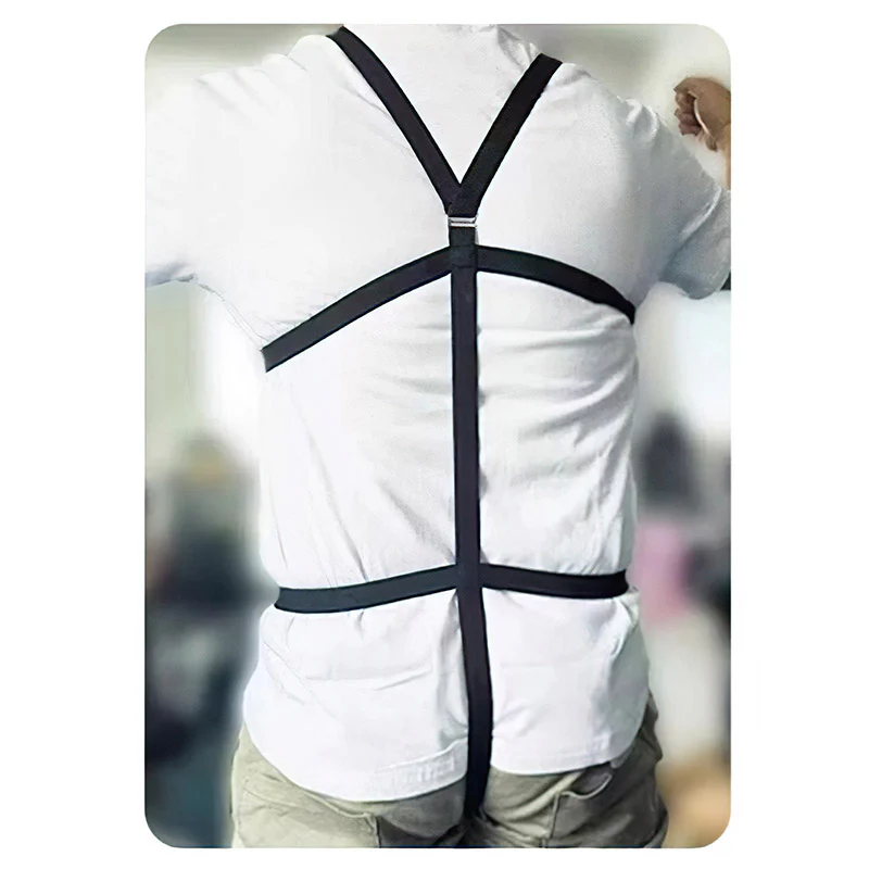 Elastic Full-Support Male Chastity Harness (Shoulder Straps) - Image 4