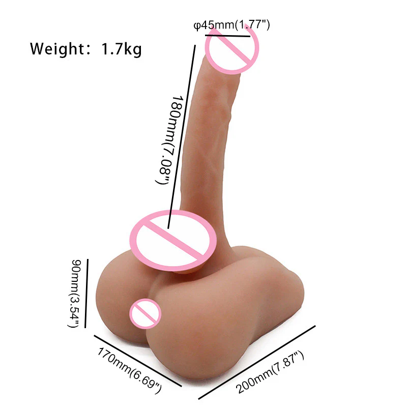 Male Sex Doll with Realistic Dildo and Testis - Image 5