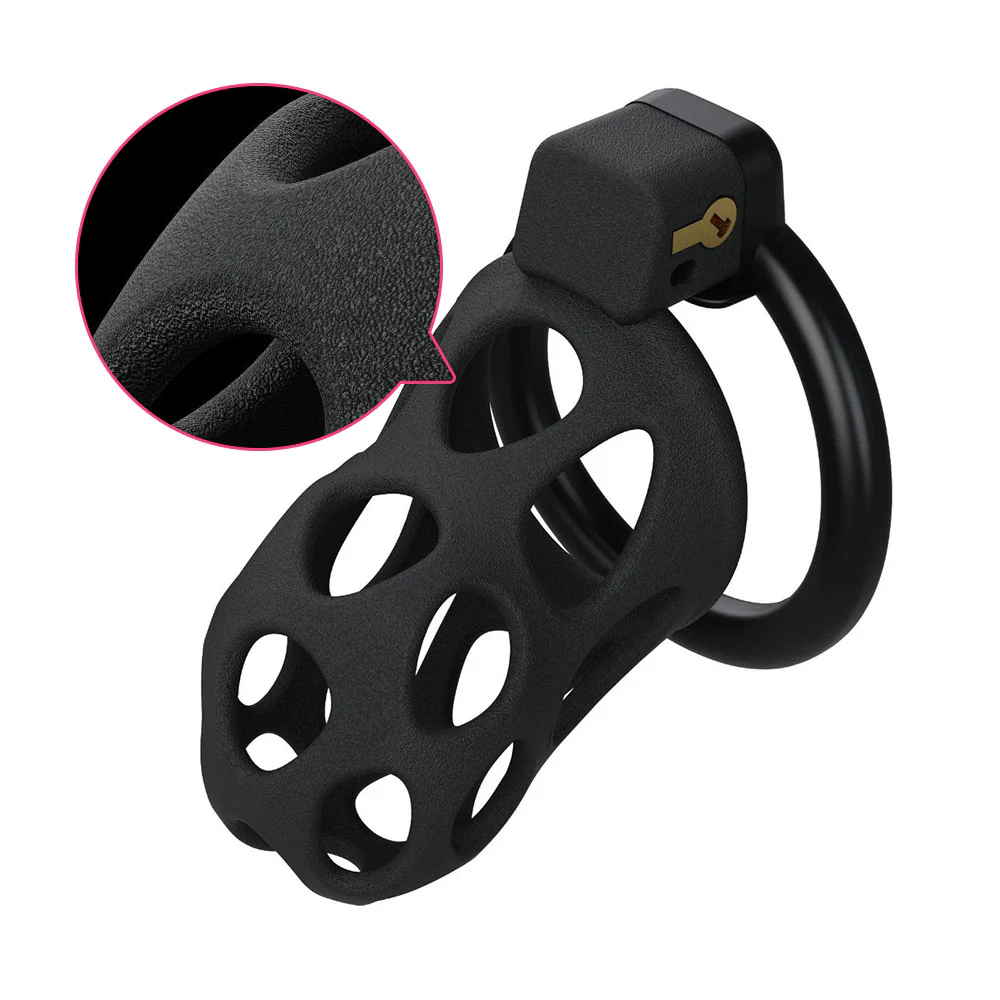 Matte Frosted Solid Chastity Cage
