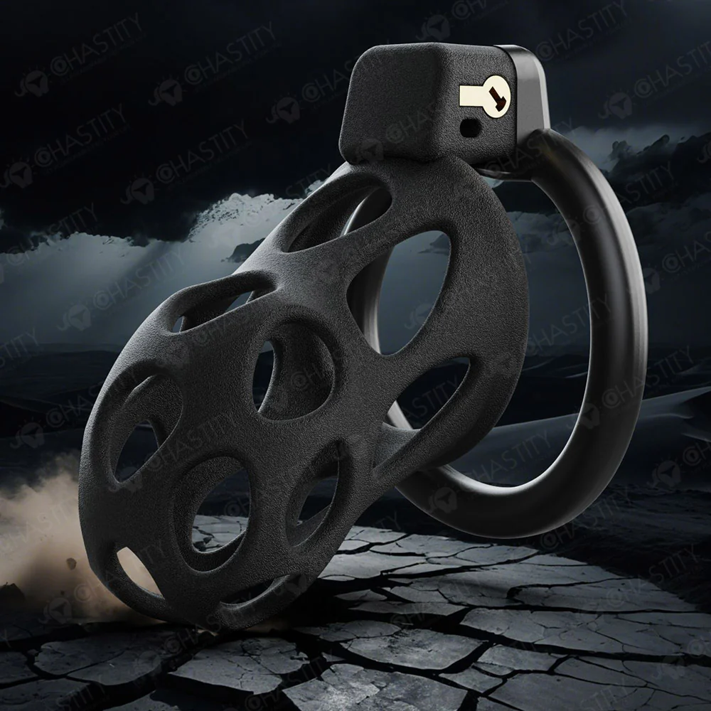 Matte Frosted Solid Chastity Cage - Image 10