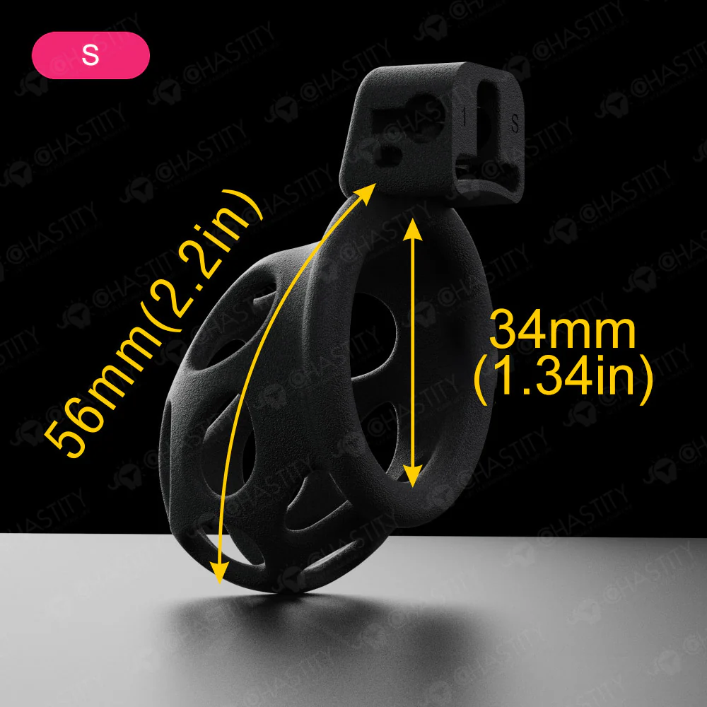 Matte Frosted Solid Chastity Cage - Image 3