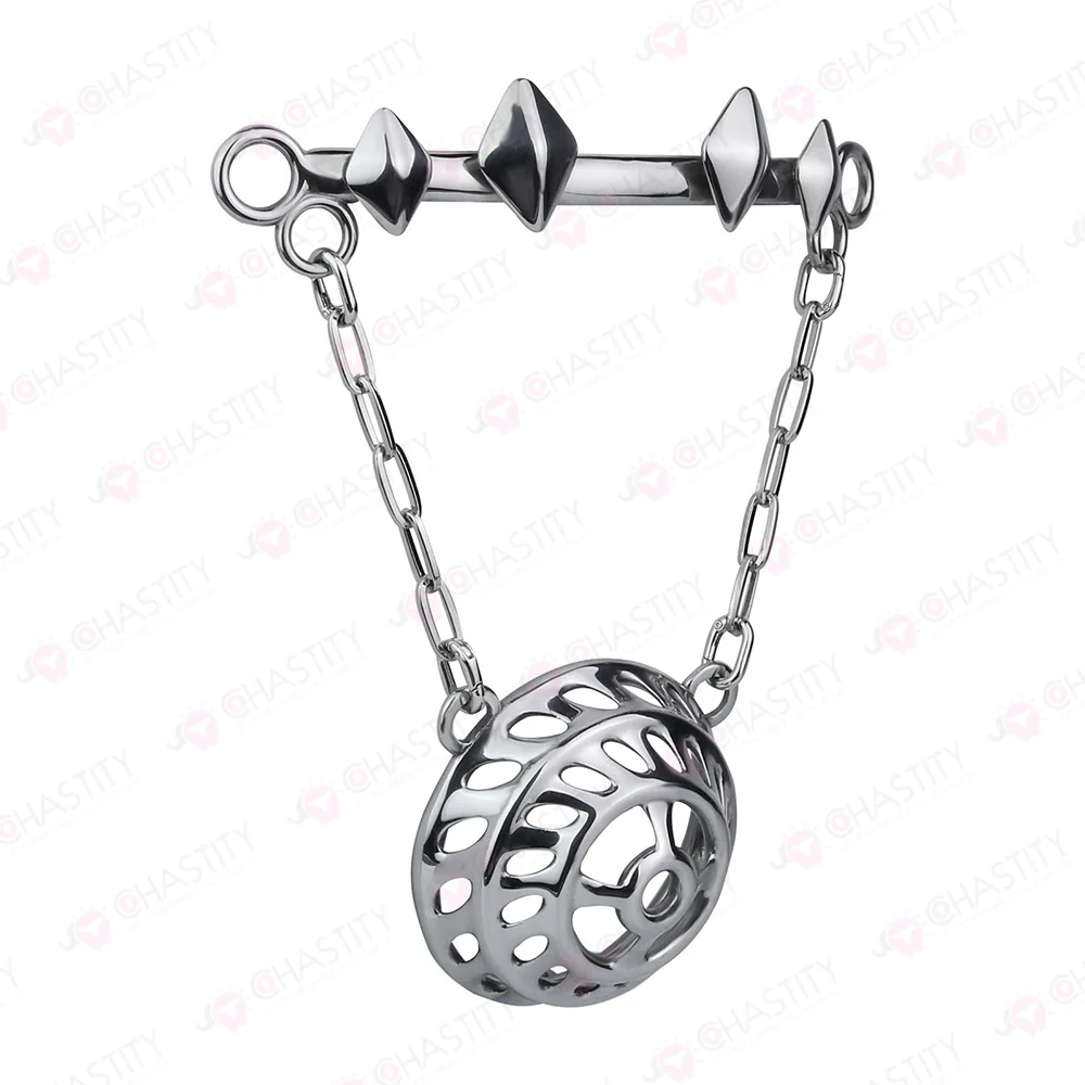 Flat Male Chastity Metal Chain Underwear - Image 10