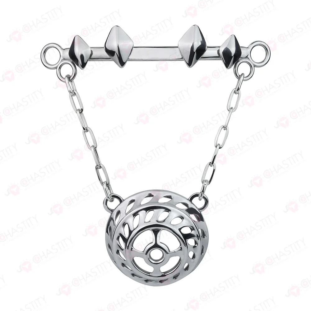 Flat Male Chastity Metal Chain Underwear - Image 9