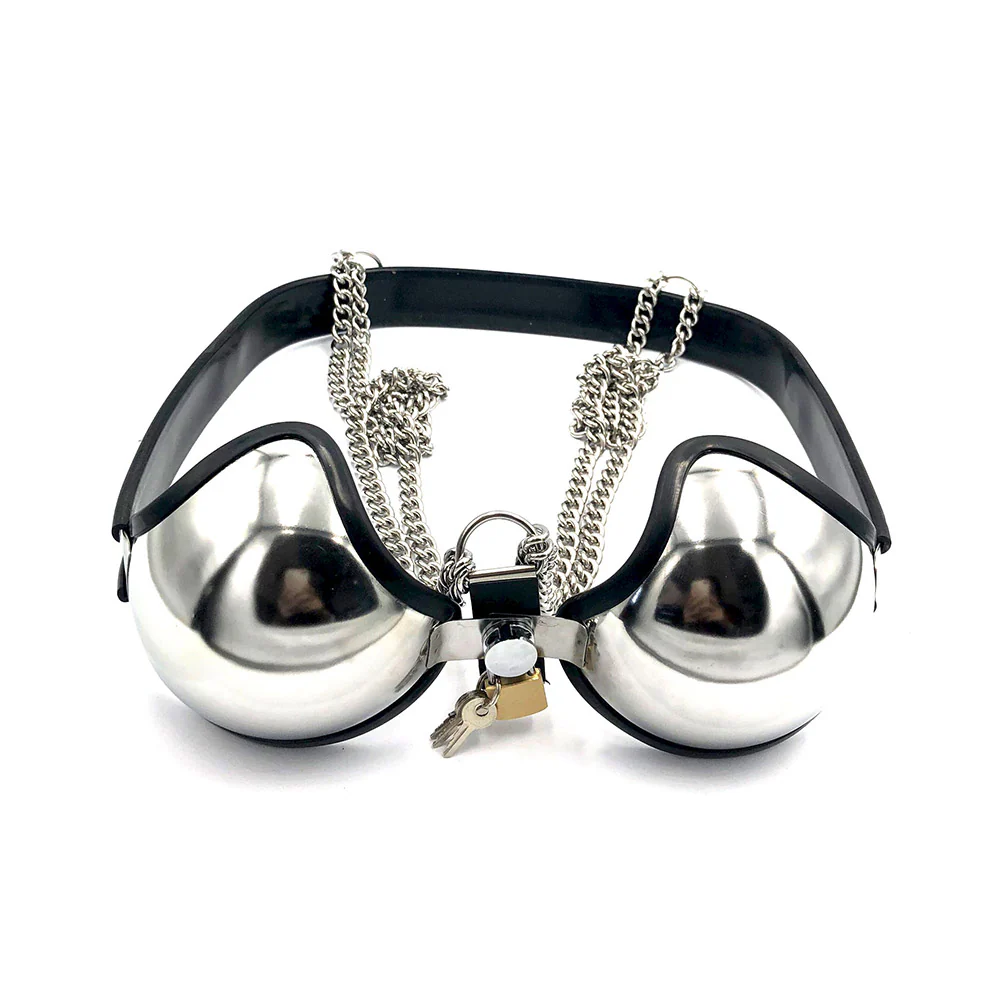 Metal Chastity Bra - Image 4