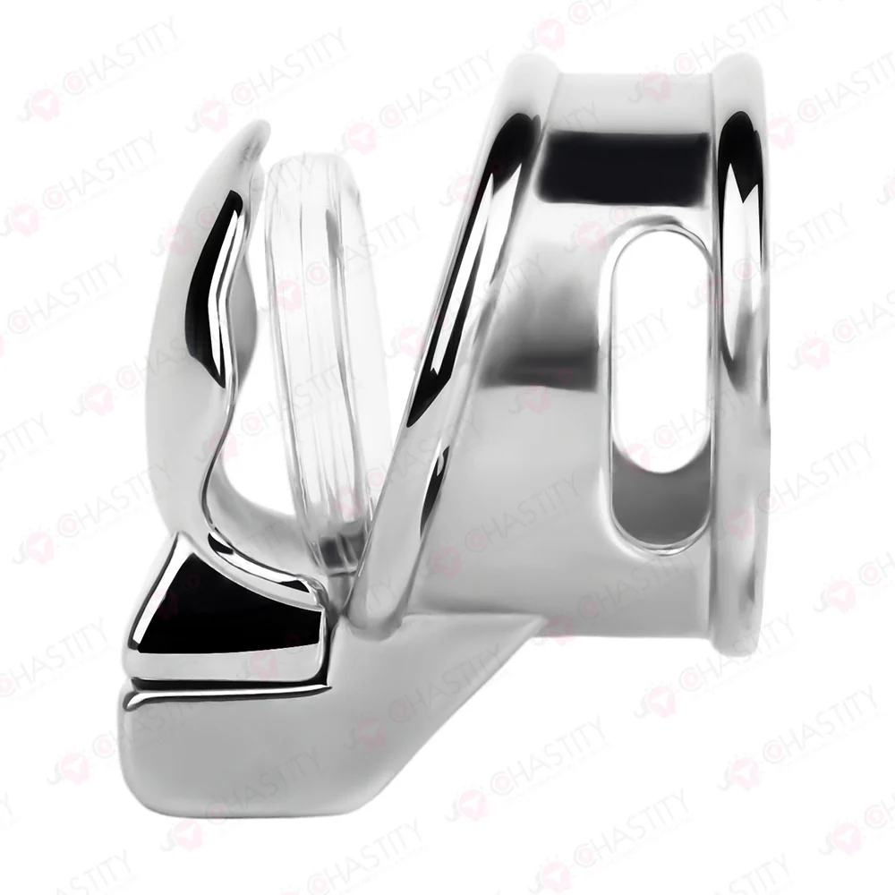 Metal Chastity Glans Sleeve With Lock - Image 3