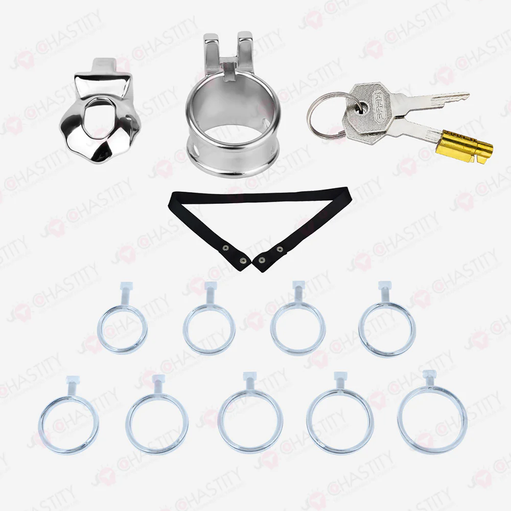 Metal Chastity Glans Sleeve With Lock - Image 5