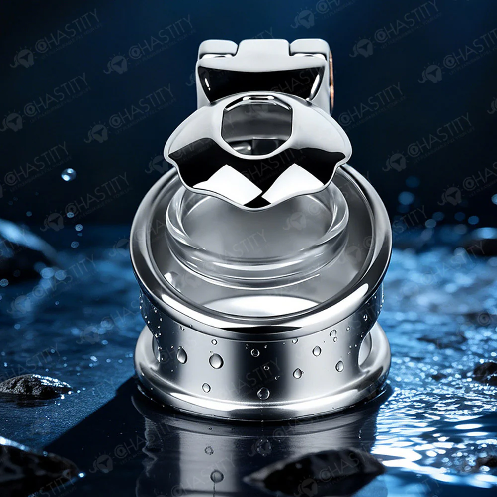 Metal Chastity Glans Sleeve With Lock - Image 7