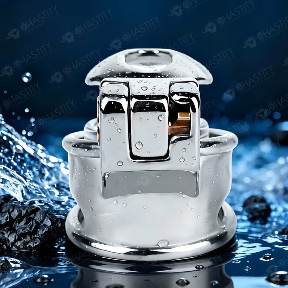Metal Chastity Glans Sleeve With Lock - Image 8