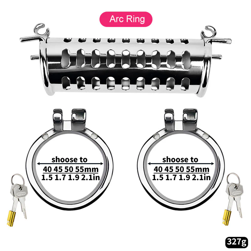 Metal Double Ended Chastity Cage - Image 10