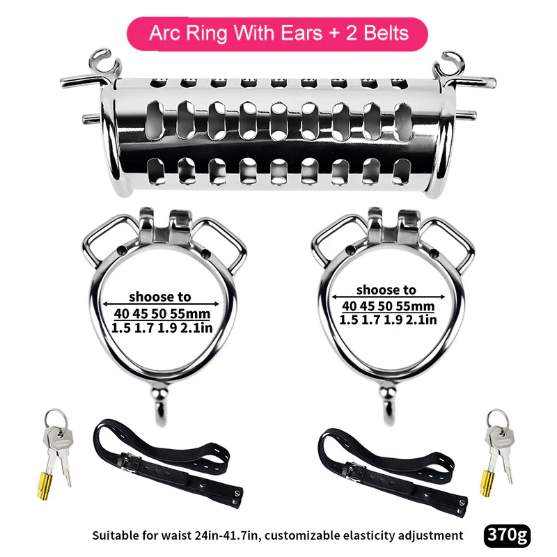 Metal Double Ended Chastity Cage - Image 12