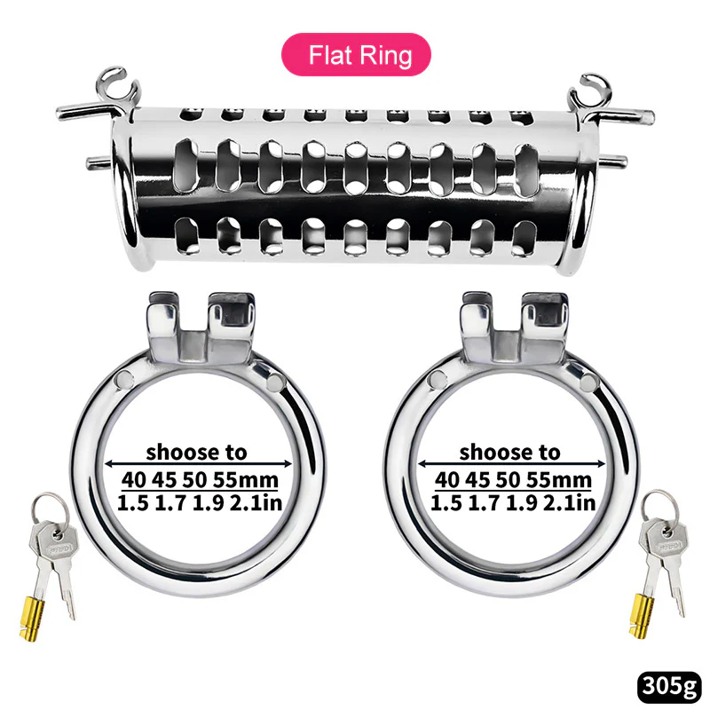 Metal Double Ended Chastity Cage - Image 9