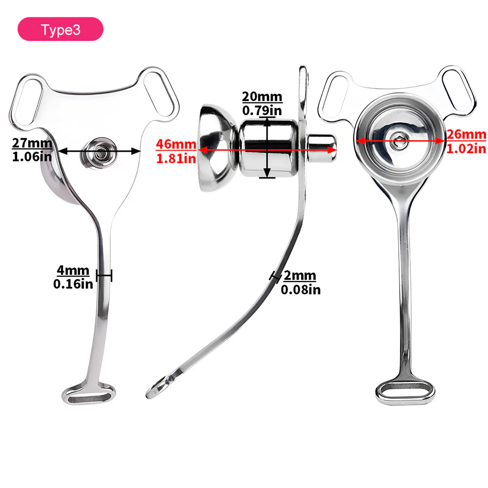 Metal Feminizer Flying-V With Three-Way Auxiliary Belt - Image 12