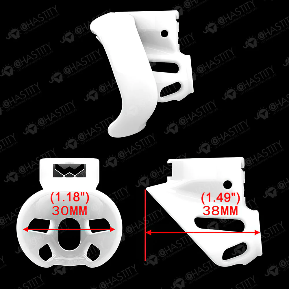Mushroom Chastity Nub Cage (Pin Lock Cylinder) - Image 4