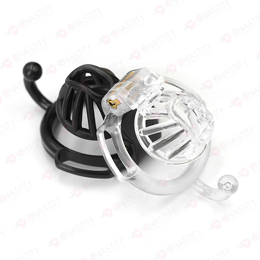 Wearable Ring With Hook Narrow Chastity Cage - Image 2