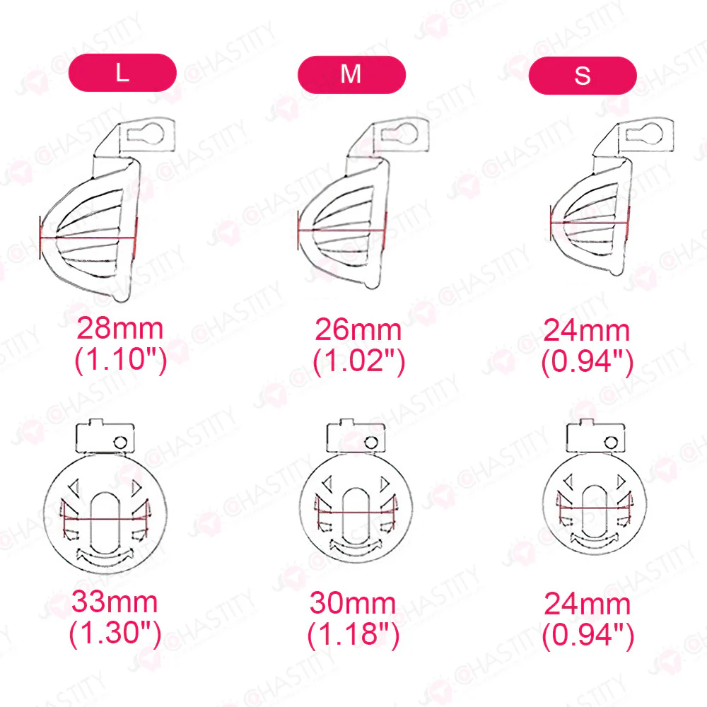 Wearable Ring With Hook Narrow Chastity Cage - Image 3