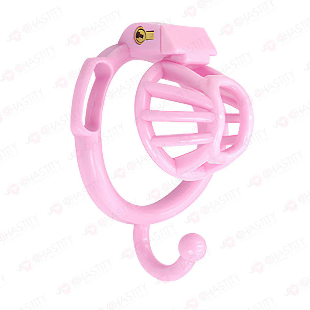 Wearable Ring With Hook Narrow Chastity Cage - Image 4