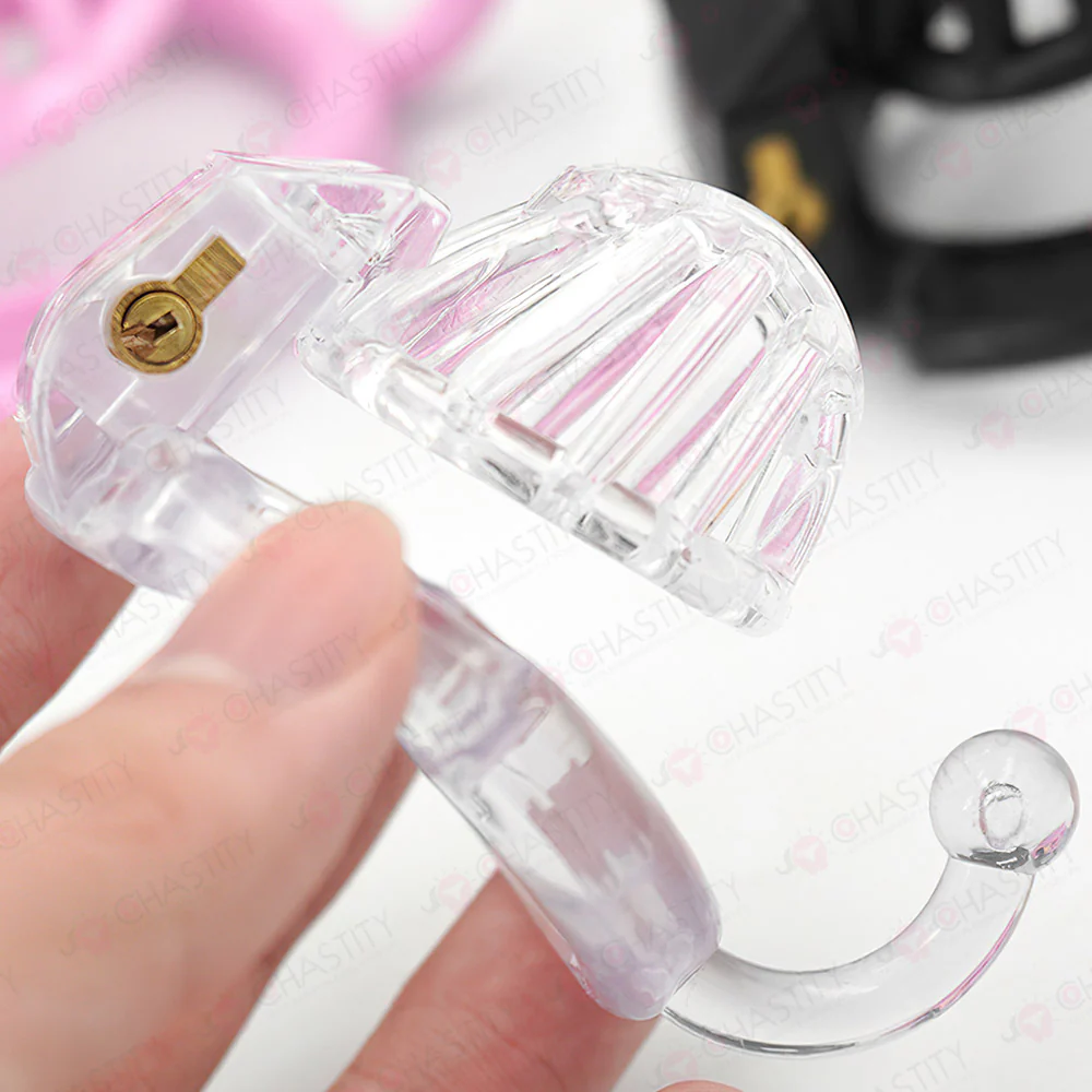 Wearable Ring With Hook Narrow Chastity Cage - Image 7