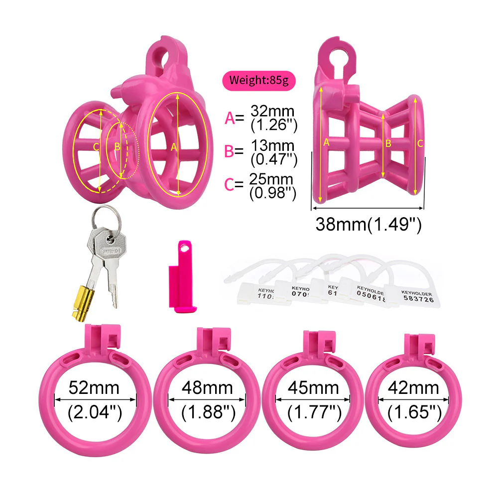 Negative Fish Basket Chastity Lock - Image 3