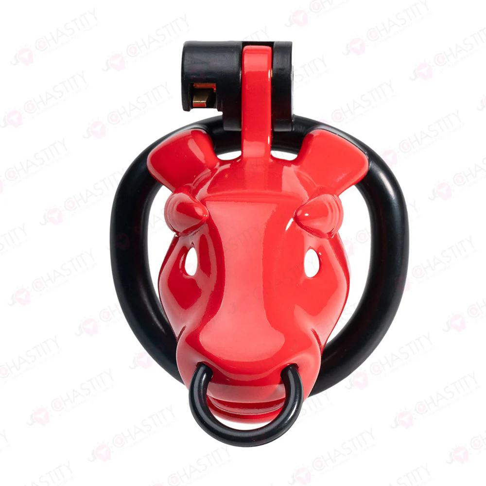 Ox Head Penis Leash Chastity Cage - Image 8