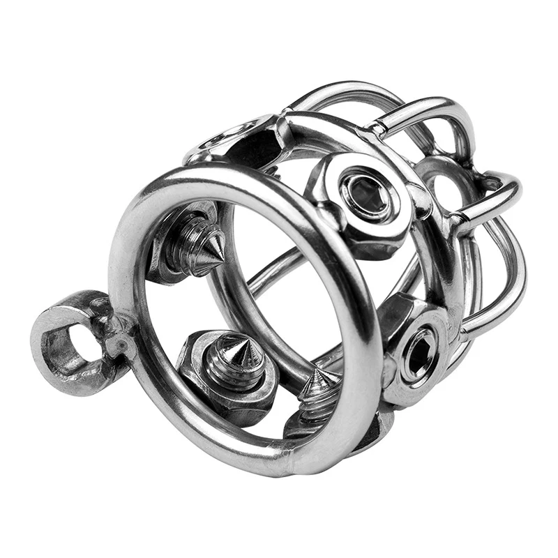 Painful Chastity Cage (3 Rings) - Image 2