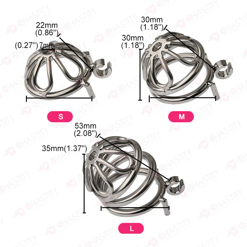 Petal Hinged Chastity Cage - Image 3