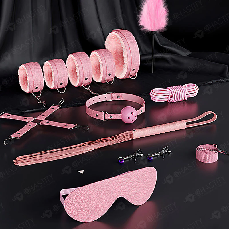 Pink Bondage Set (11 Pcs) - Image 2