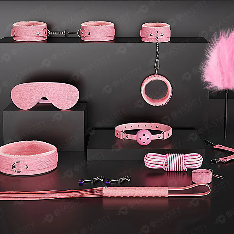 Pink Bondage Set (11 Pcs) - Image 3