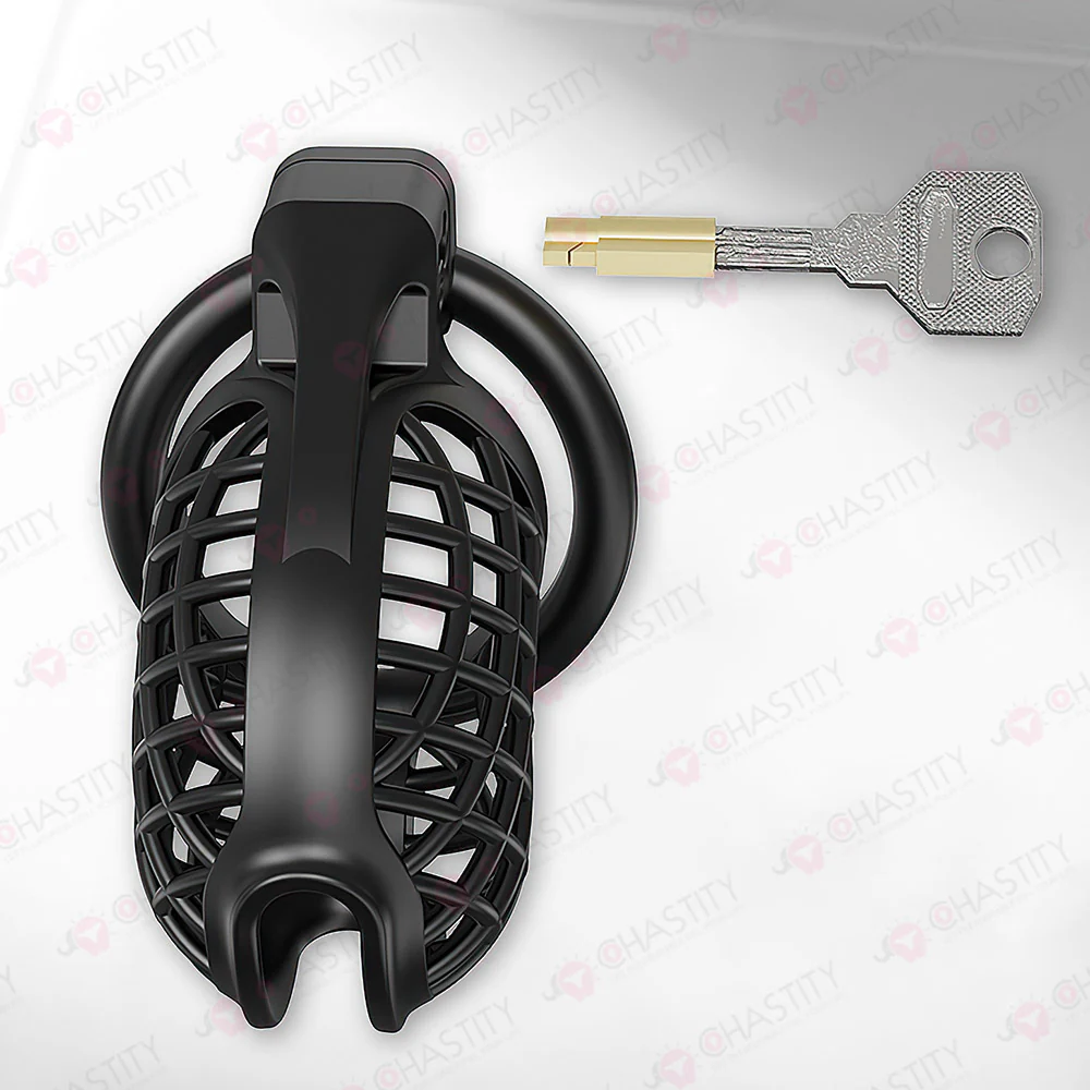 Plastic Spiderweb Cage For Chastity Twinks - Image 10