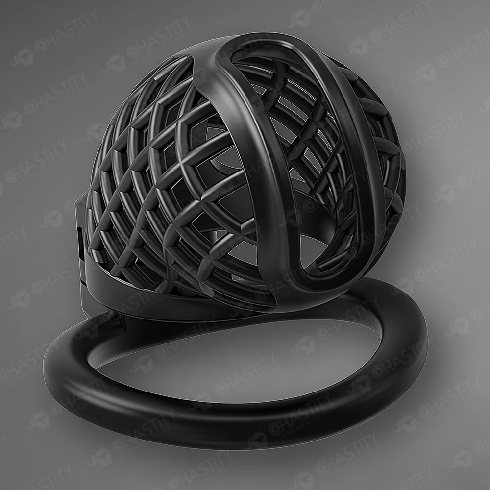 Plastic Spiderweb Cage For Chastity Twinks - Image 11