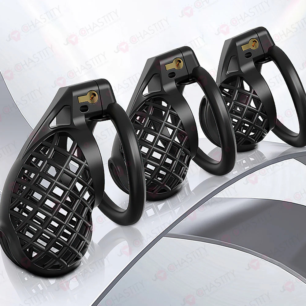Plastic Spiderweb Cage For Chastity Twinks - Image 2