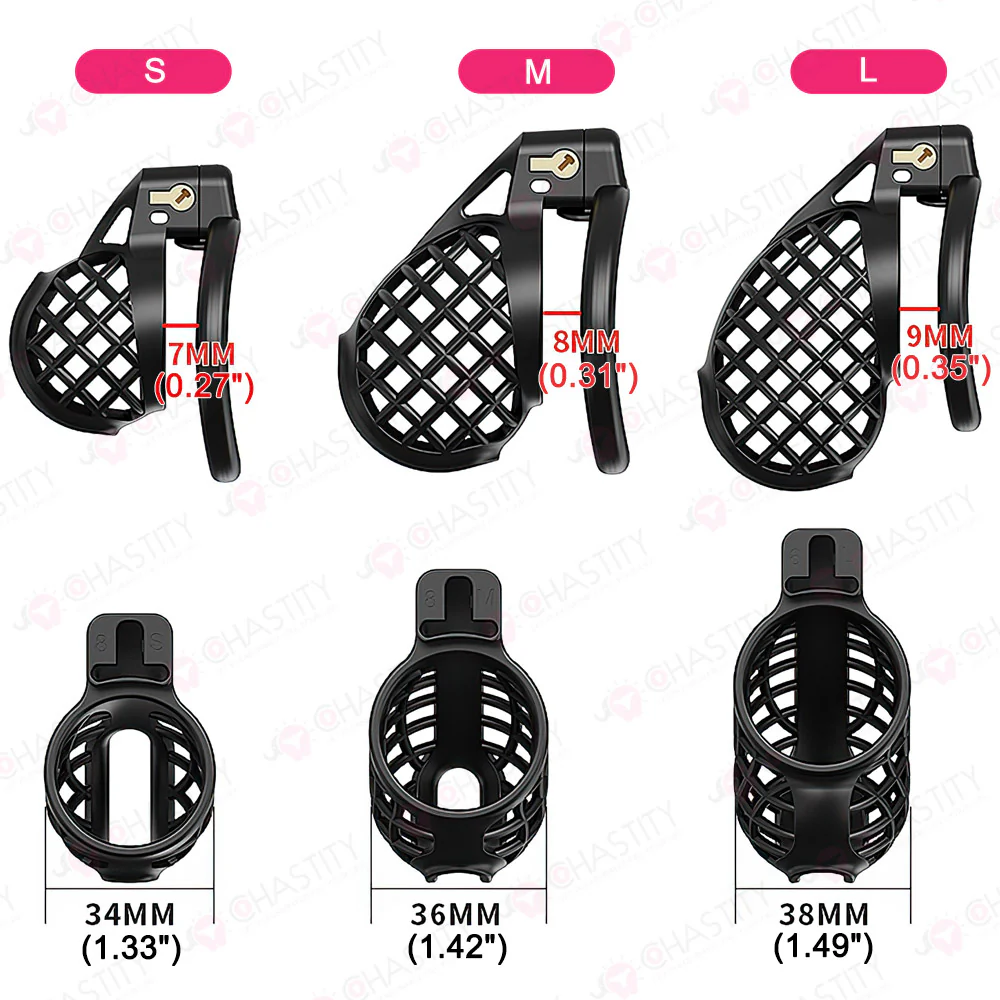 Plastic Spiderweb Cage For Chastity Twinks - Image 3
