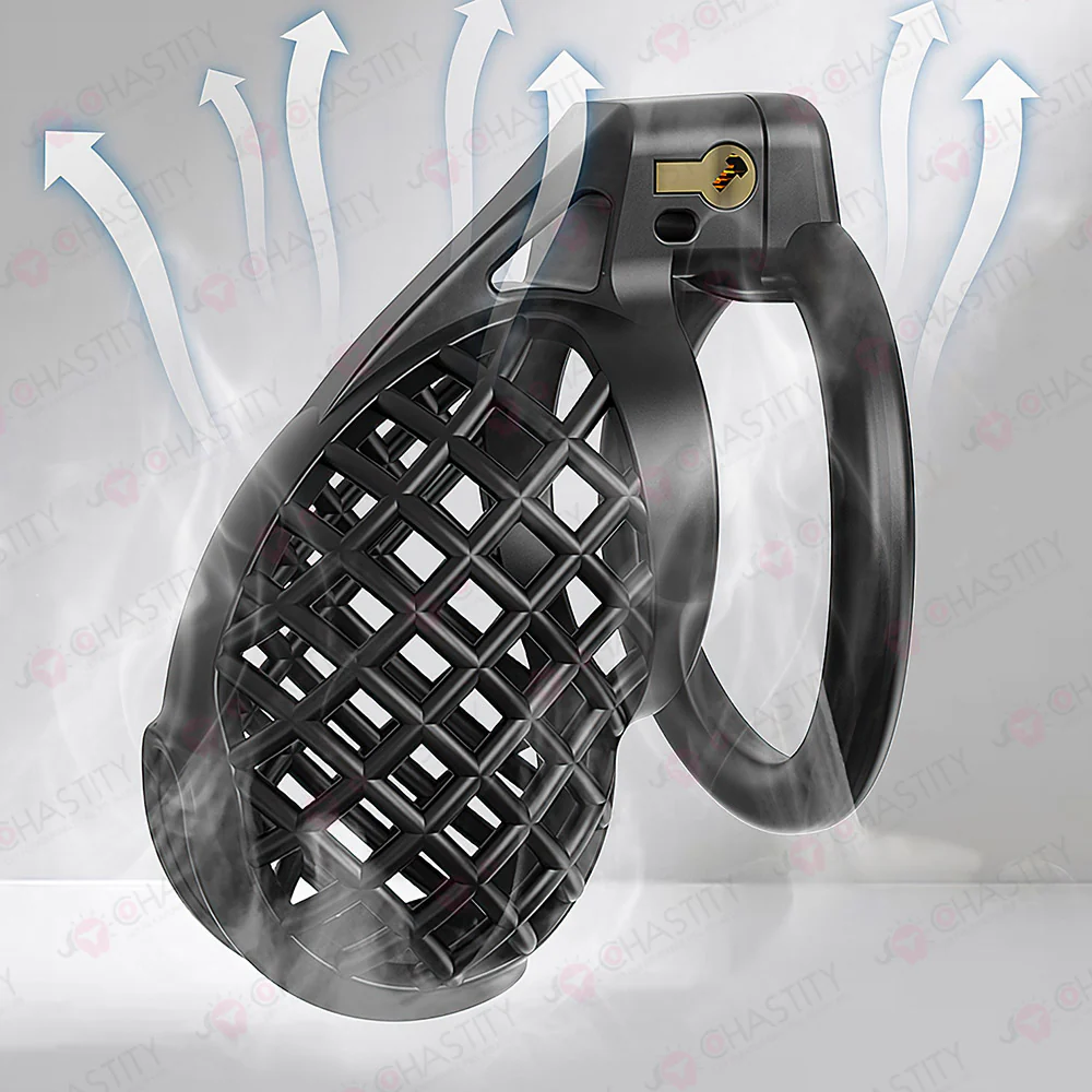 Plastic Spiderweb Cage For Chastity Twinks - Image 9