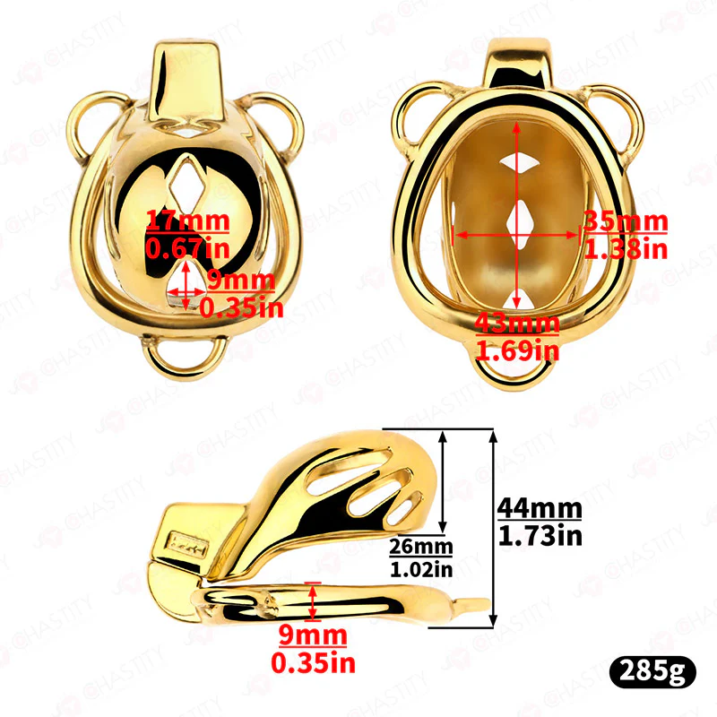 Premium Chastity Cage With Strap - Image 3