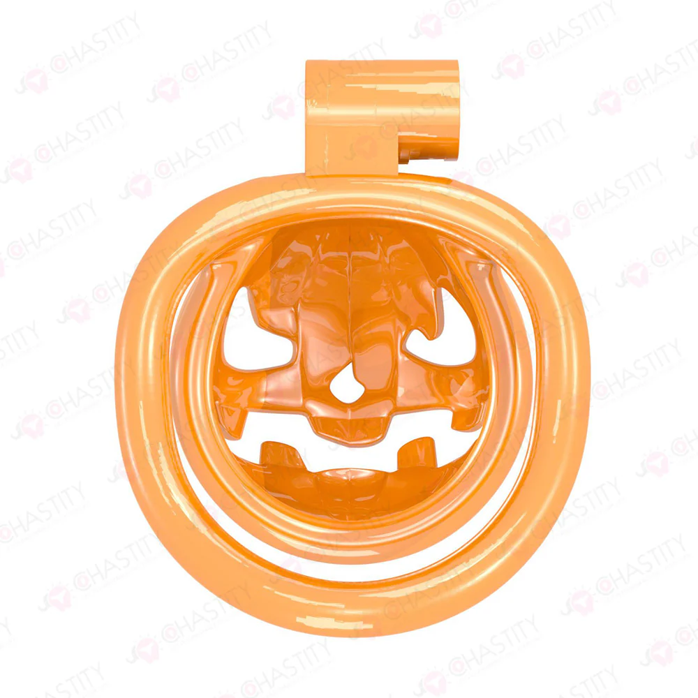 Pumpkin Halloween Chastity Cage - Image 2