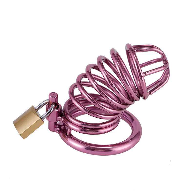 Purple Chastity Cage ( 3 Rings ) - Image 2