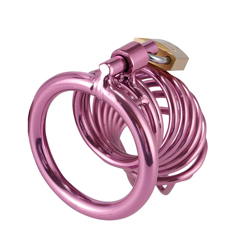 Purple Chastity Cage ( 3 Rings ) - Image 5