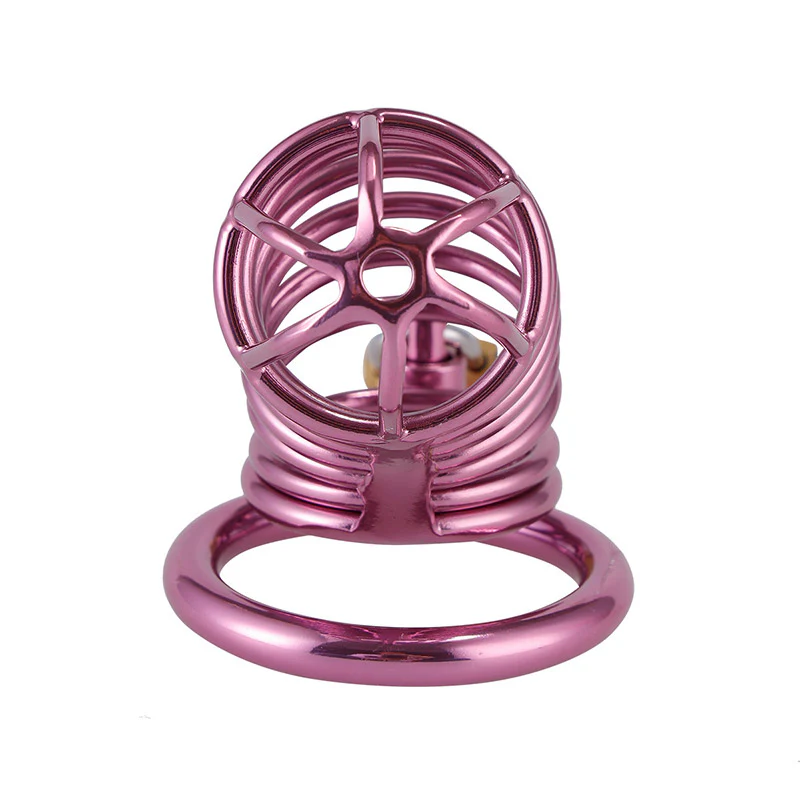 Purple Chastity Cage ( 3 Rings ) - Image 6