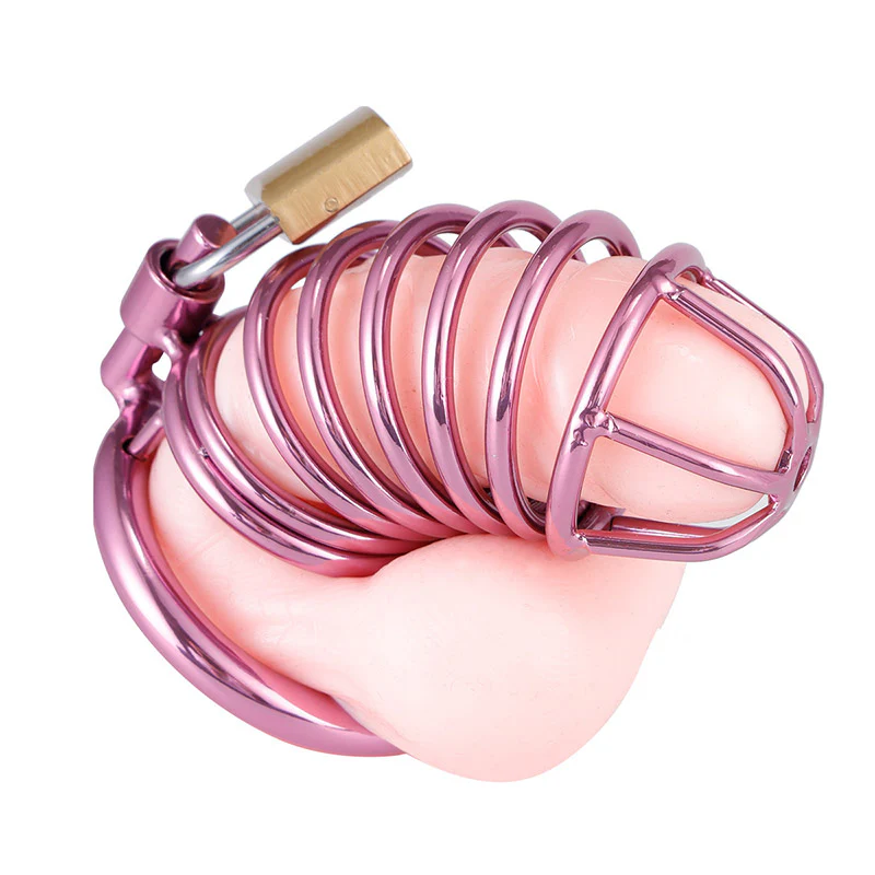 Purple Chastity Cage ( 3 Rings ) - Image 7