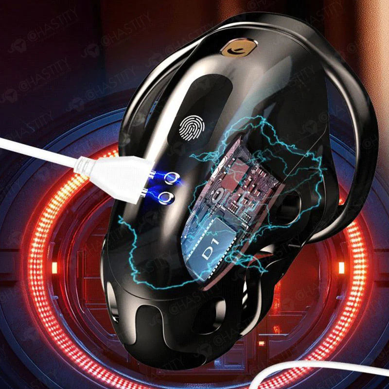 Remote Control Electric Shock Chastity Cage (3 Rings) - Image 9