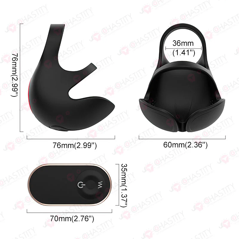 Remote Control Silicone Testicle Vibrator - Image 3
