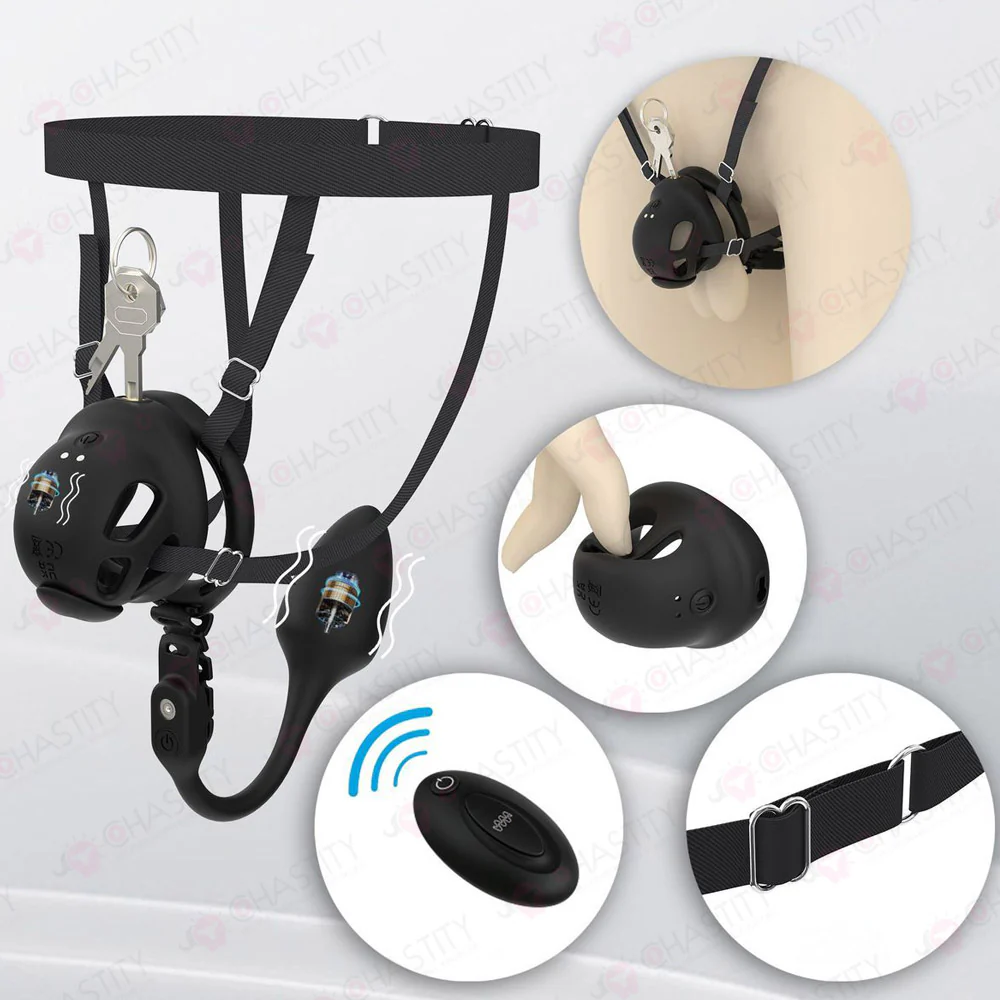 Remote-Controlled Vibrating Penis Cage - Image 8